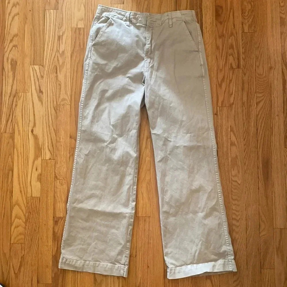 AMO sz 31 Mens khaki pants four pockets zip fly beige great condition - Picture 1 of 5